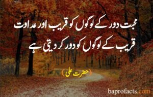 Hazrat Ali Quotes in Urdu