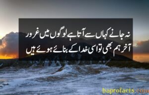 Sad Poetry in Urdu