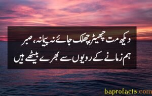 Sad Poetry in Urdu