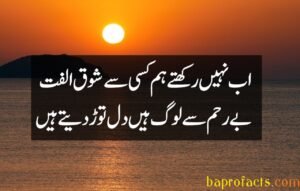 Urdu Poetry 2 Lines