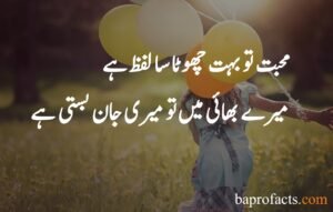 Brother Sister Quotes in Urdu