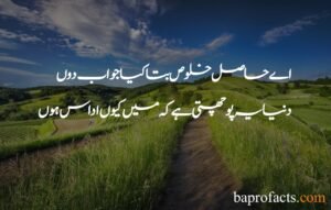 Sad Poetry in Urdu 