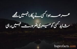 Sad Poetry in Urdu 