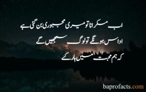 Sad Poetry in Urdu 