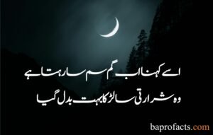 Sad Poetry in Urdu 