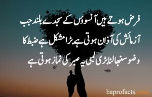 Sabar Quotes in Urdu