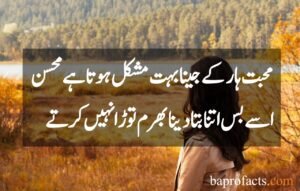 Sad Love Poetry in Urdu