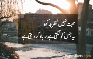 Sad Love Poetry in Urdu