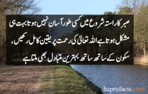 Sabar Quotes in Urdu