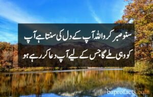 Sabar Quotes in Urdu