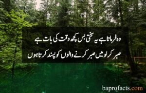 Sabar Quotes in Urdu