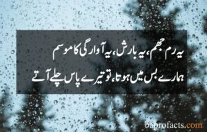 Best Rain Poetry in Urdu