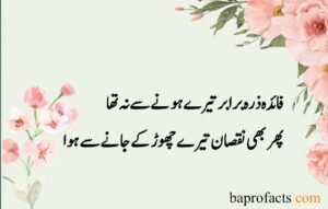 Sad Love Poetry in Urdu 