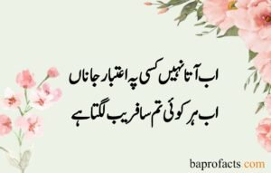 Sad Love Poetry in Urdu 