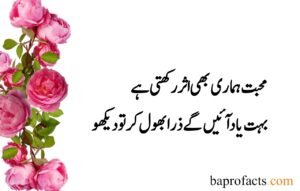 Deep Love Poetry in Urdu