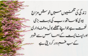 Emotional Quotes on Husband Wife Relationship in Urdu