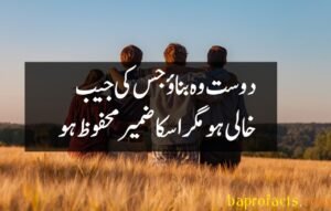 Friendship Quotes in Urdu 2 Lines