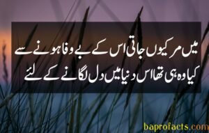 Bewafa Poetry in Urdu