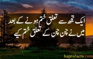 Bewafa Poetry in Urdu