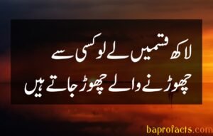 Bewafa Poetry in Urdu