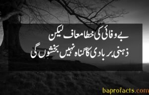 Bewafa Poetry in Urdu