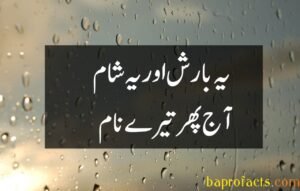 Barish Poetry in Urdu 